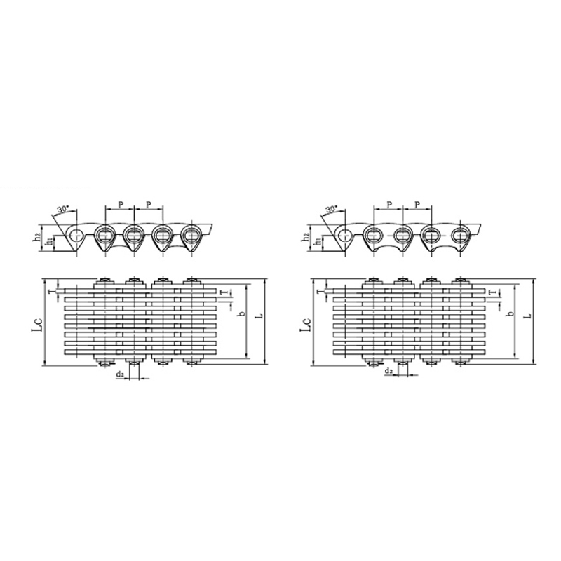Ciche łańcuchy o kontakcie bocznym