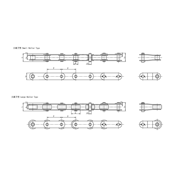 Łańcuchy przenośnikowe o podwójnej podziałce