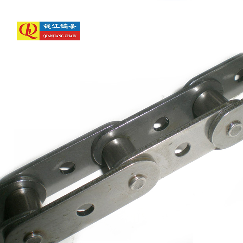 Łańcuchy przenośnikowe o podwójnej podziałce z otworami centralnymi