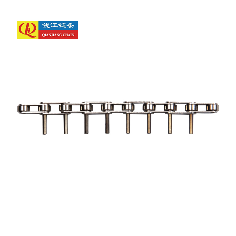 Łańcuchy przenośnikowe ze stali nierdzewnej o podwójnej podziałce z przedłużonymi sworzniami