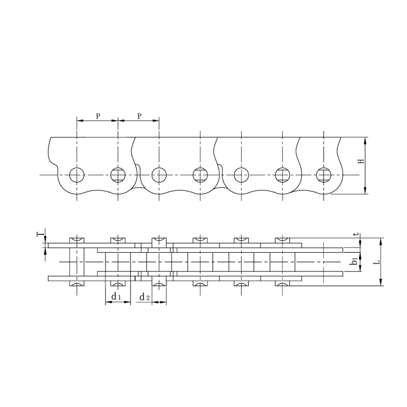 Wysokiej jakości, odporne na starzenie łańcuchy zapobiegające wykrzywianiu bocznemu do automatycznych drzwi i okien