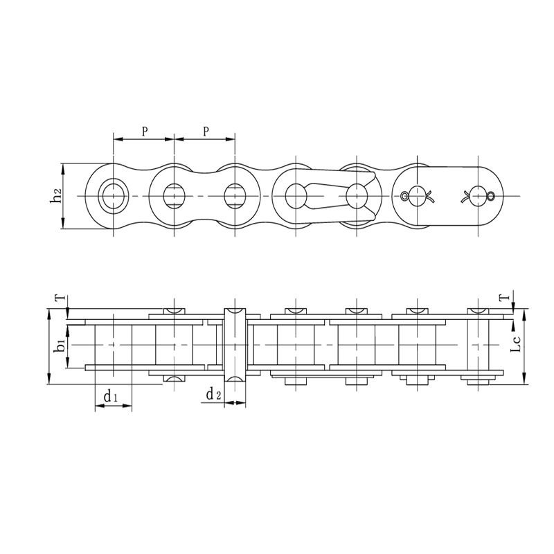 Wysokiej jakości, mocne, wytrzymałe łańcuchy motocyklowe ze stali stopowej