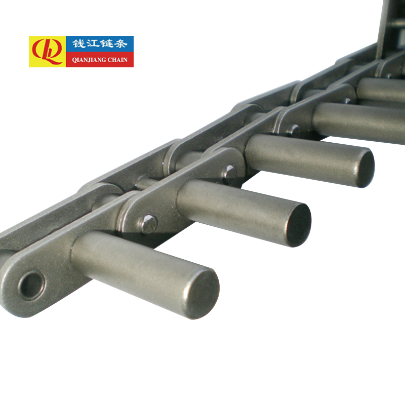 Łańcuchy przenośnikowe o podwójnej podziałce z wydłużonymi sworzniami